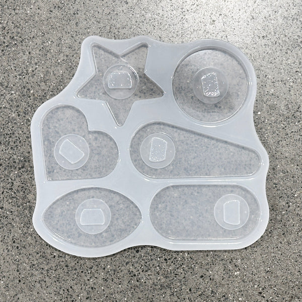 6 Bottle Opener Set #1 Silicone Mold - Extra Thick & Durable Mold - 5/8" Deep