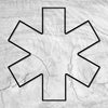 11.5x11.4" Paramedic Star Of Life Acrylic Router Template