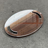 14.1x10" Small Oval Dual Handle Serving Board Acrylic Router Template
