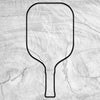 15.75x7.75" Pickleball Paddle Acrylic Router Template