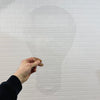 17.75x10.5" Lightbulb Shaped Acrylic Router Template