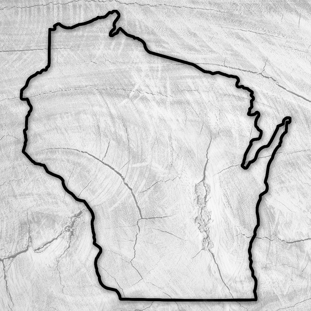 14.0x13.0" State Of Wisconsin Acrylic Router Template