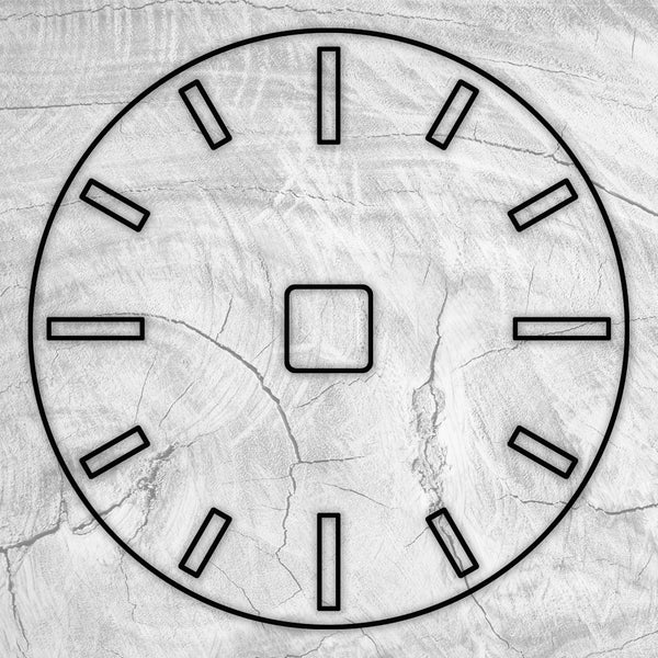16" Circle + Clock Dials Style 2 Acrylic Router Template