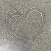 8.0x6.9" Heart Shaped Tray 07 Acrylic Router Template