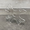 9.25x9.25" Four Glass Wine Caddy 4 Acrylic Router Template