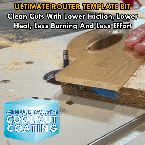 High Performance Template Router Bit - 1/4