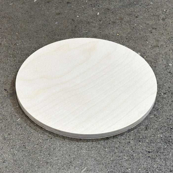 10" Round Circle Wood Shape Blank - 1/2" Thick