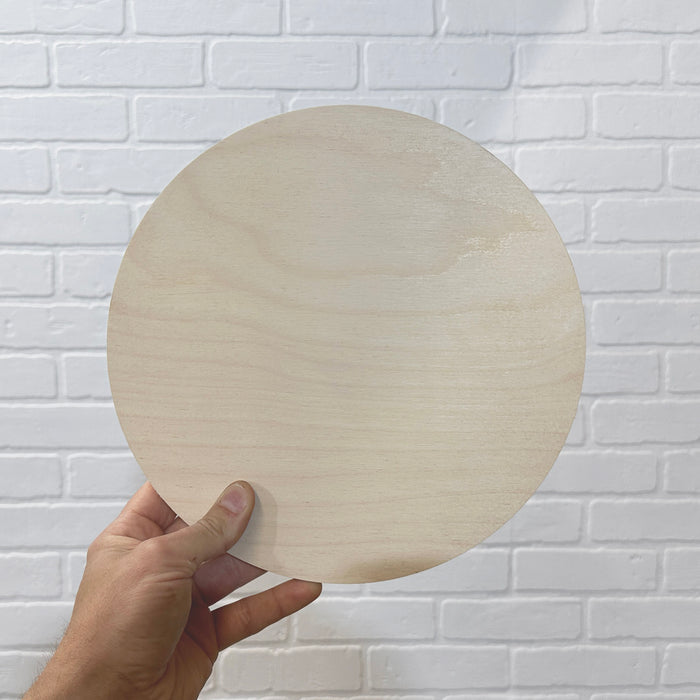 10" Round Circle Wood Shape Blank - 1/2" Thick