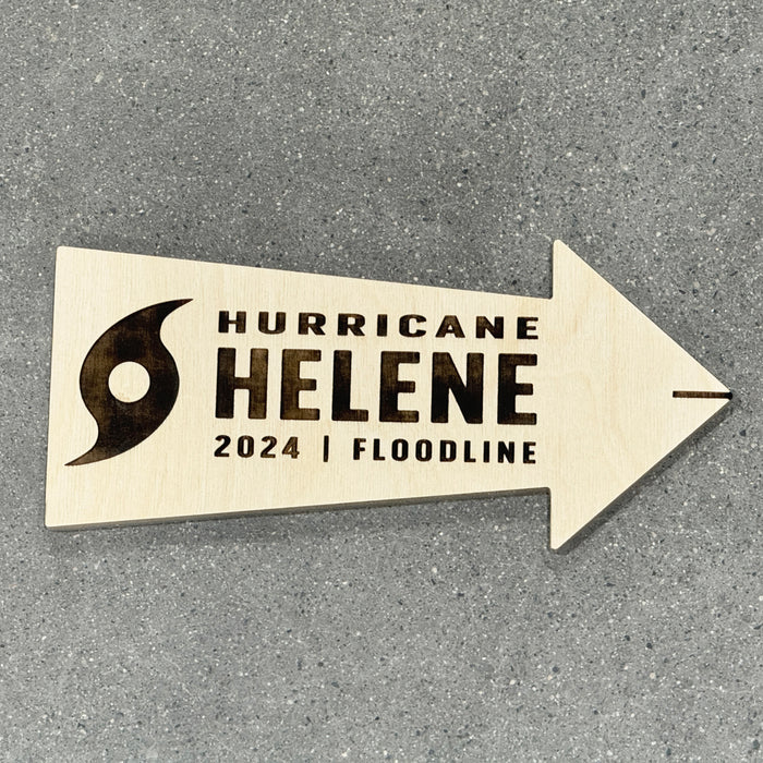 Hurricane / Storm Floodline Marker Sign & Memorial Plaque