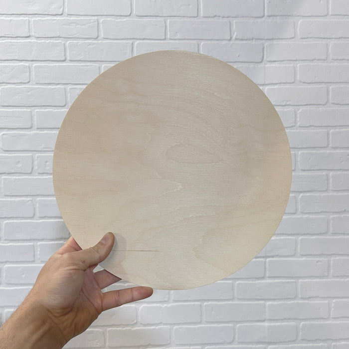 12" Round Circle Wood Shape Blank - 1/2" Thick