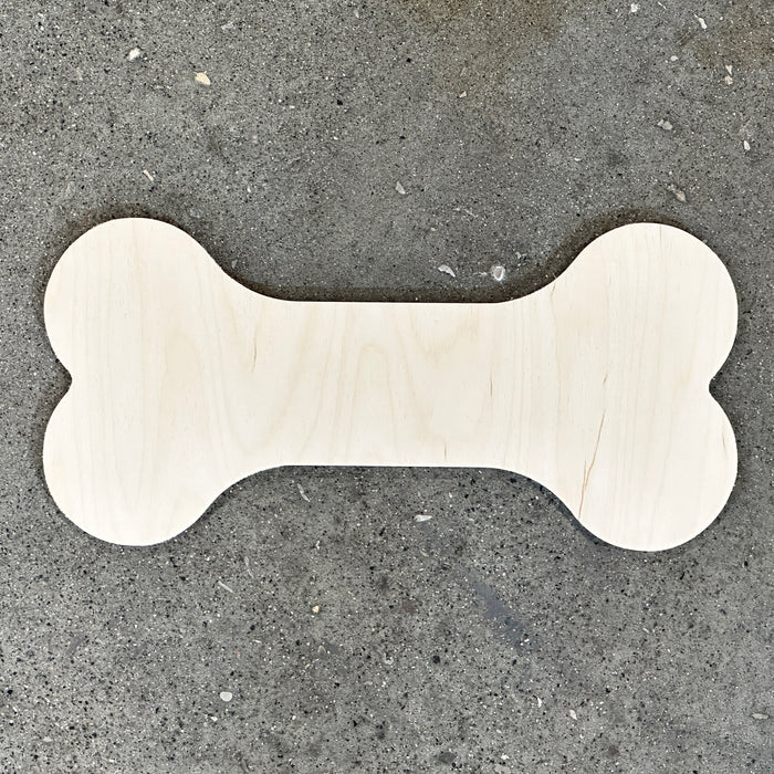 15.75x7.4" Dog Bone Wood Shape Blank - 1/2" Thick