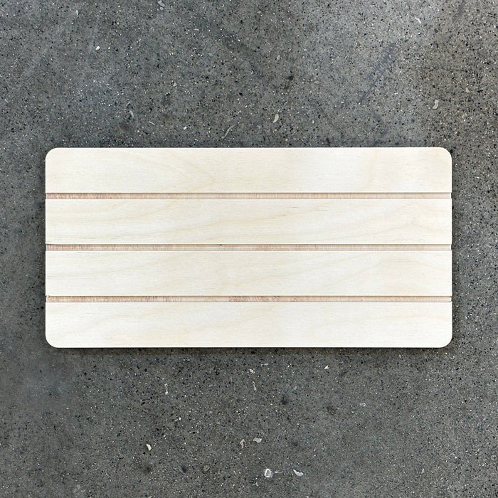 15.75x7.75" Shiplap Rectangle Wood Shape Blank - 1/2" Thick