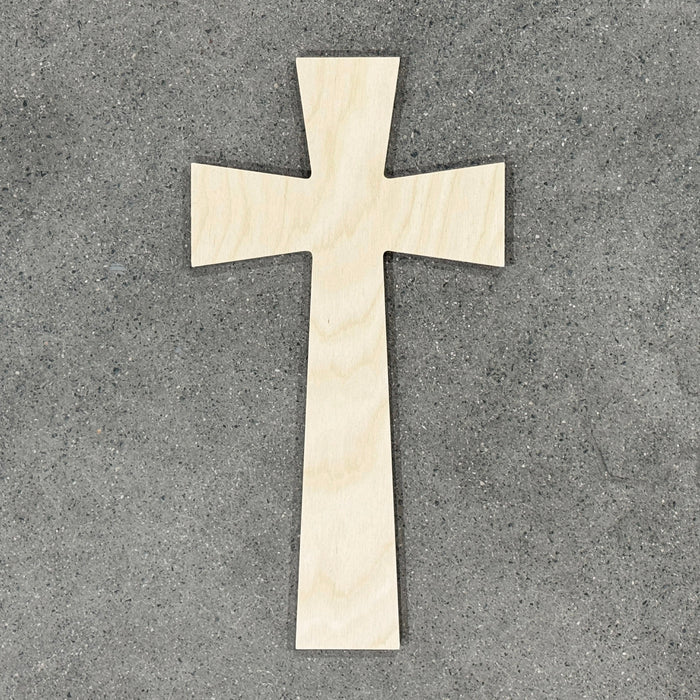 15x8" Cross Style 3 Wood Shape Blank - 1/2" Thick