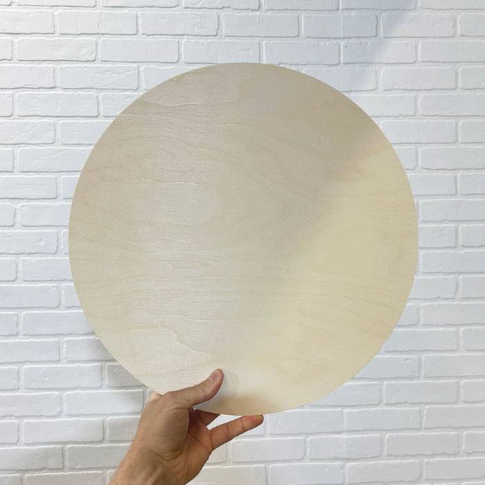 16" Round Circle Wood Shape Blank - 1/2" Thick