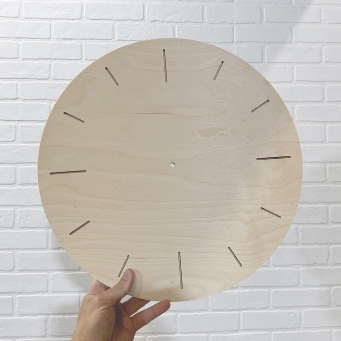 16" Round Clock Style 2 Wood Shape Blank - 1/2" Thick