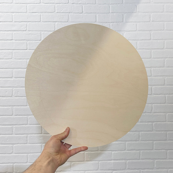 18" Round Circle Wood Shape Blank - 1/2" Thick