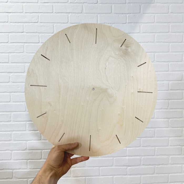 18" Round Clock Style 2 Wood Shape Blank - 1/2" Thick