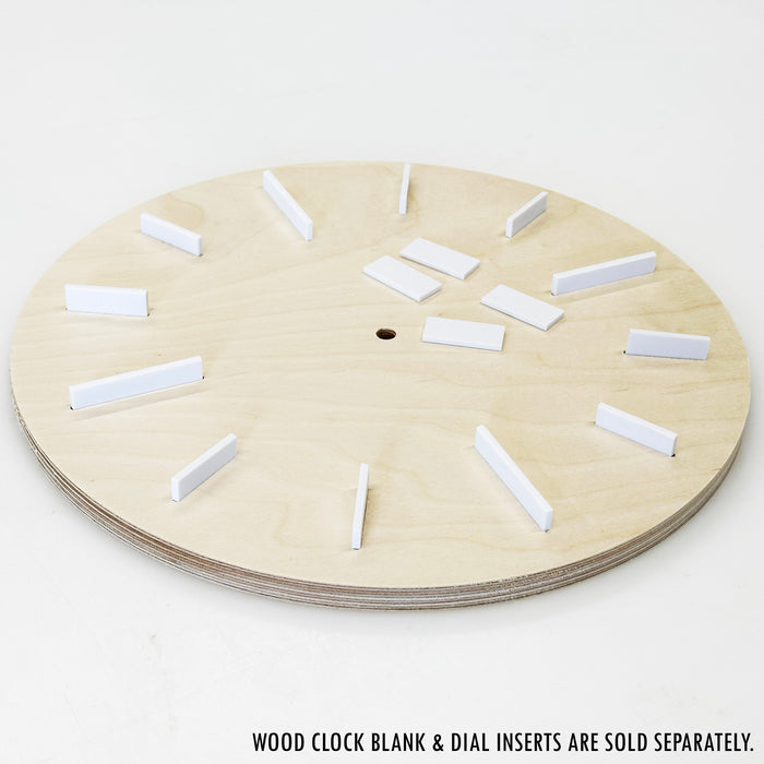 1/8" Acrylic Clock Dial / Tick Inserts For Wood Clock Blank - White