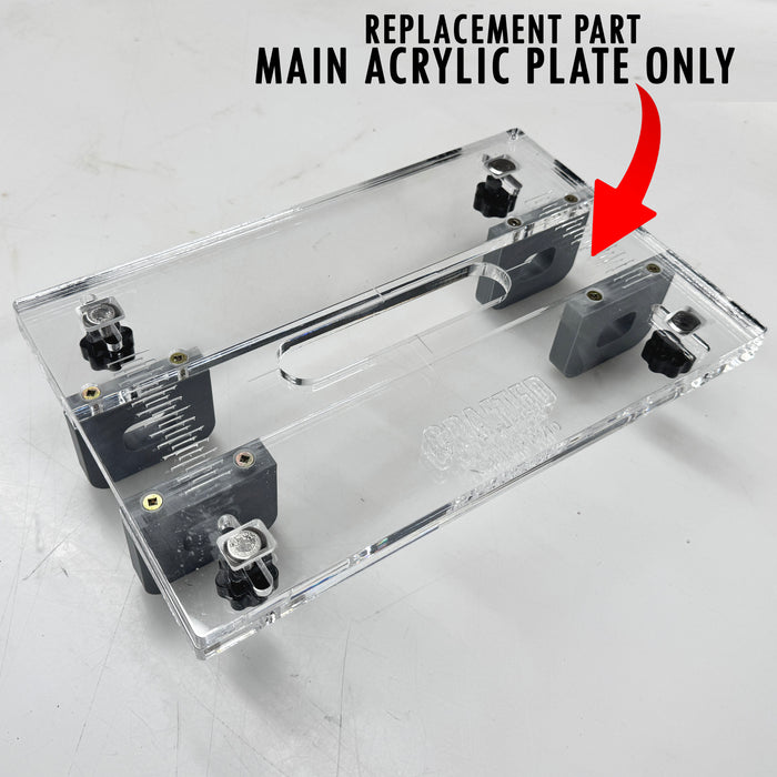 Cutting Board Side Finger Grip Jig - Replacement Main Base Plate
