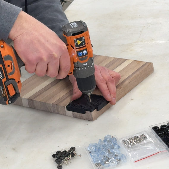 Cutting Board Corner Feet Drilling Jig