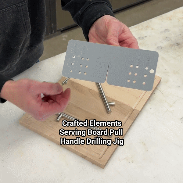 Serving Board Pull Handle Drilling Jig
