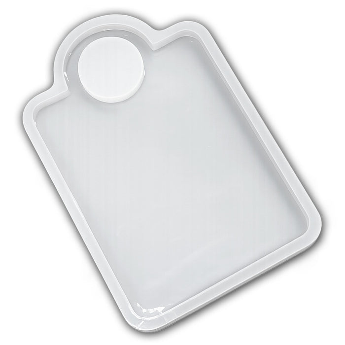 18x11.75x1" Round Handle Grip Charcuterie Board Silicone Mold