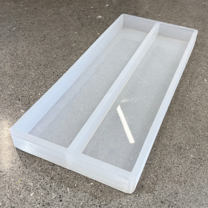 18x3.5x1.25" Dual Cavity Silicone Mold - Epoxy Resin Or Soap