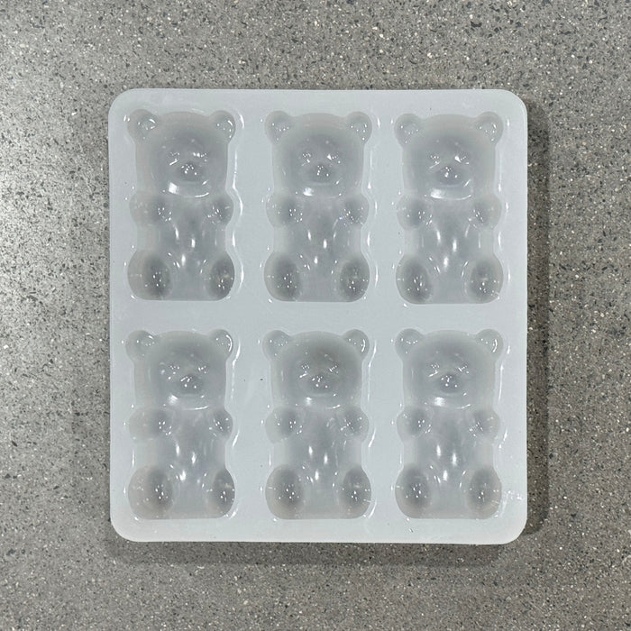 6 Cavity Gummy Bear Mold - Epoxy Resin Or Soap