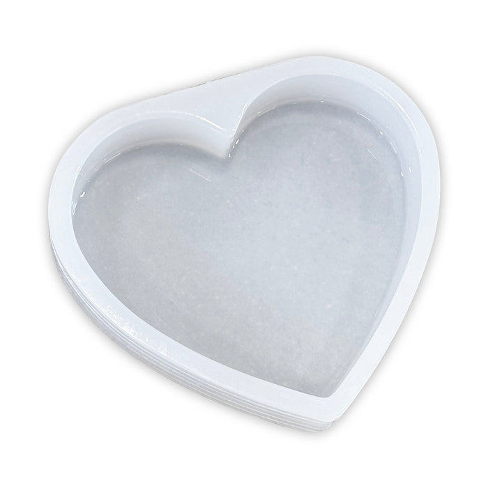 10x9x1.75" Heart Silicone Mold For Epoxy Resin - Deep Casting Mold