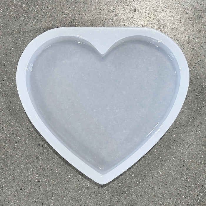 10x9x1.75" Heart Silicone Mold For Epoxy Resin - Deep Casting Mold