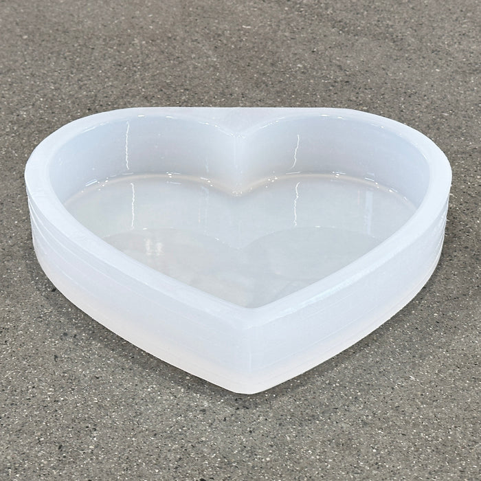 10x9x1.75" Heart Silicone Mold For Epoxy Resin - Deep Casting Mold