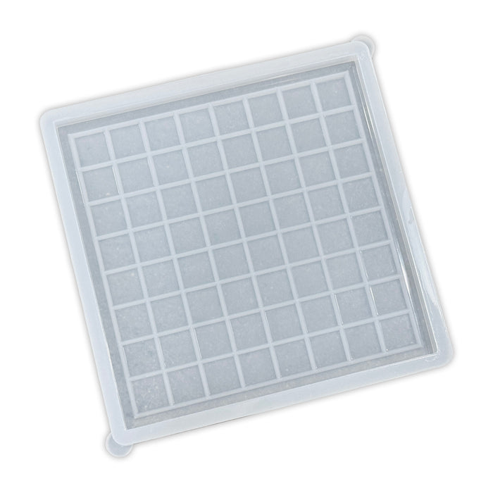 12x12x0.75" Small Chess Board Silicone Mold With 1.2" Squares