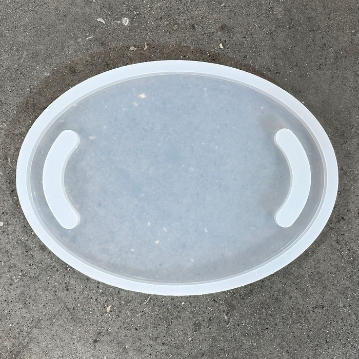 14.1x10.0x1" Small Oval Dual Handle Serving Board Silicone Mold