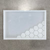 18x12x1.25" Hexagon Hive Inlay 1 Silicone Mold - Charcuterie Board Mold
