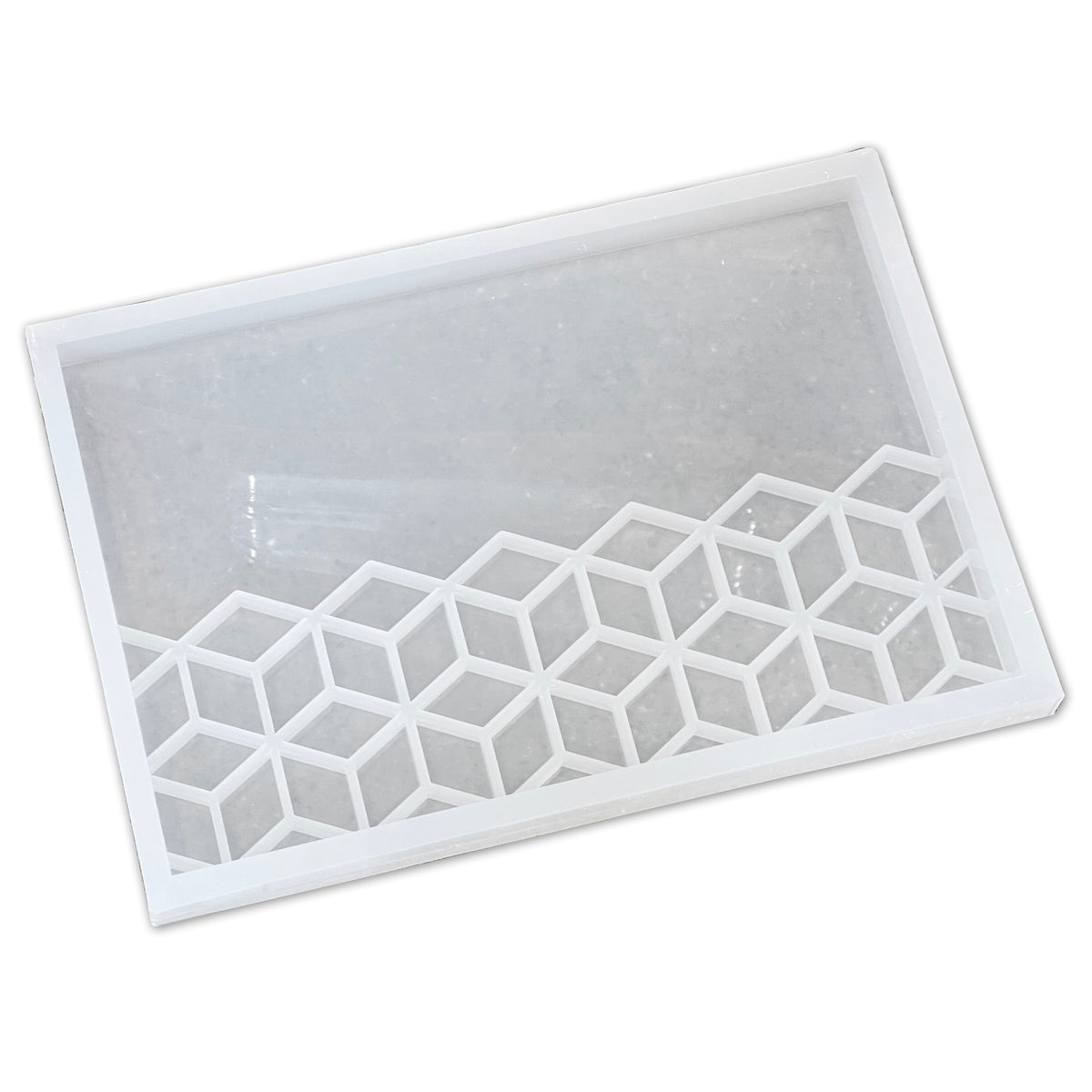 Square Chunk 1 Inch Embeds 25 Cavity Silicone Mold 2281