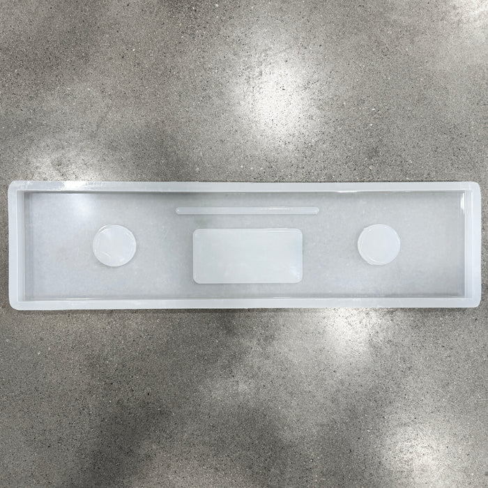 32x7.75x1.125" Bathtub Caddy Tray Silicone Mold