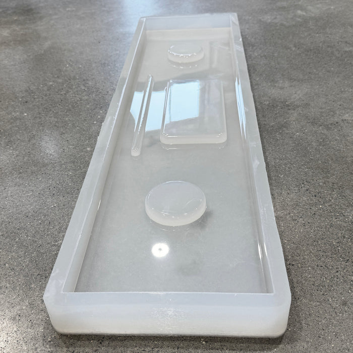 32x7.75x1.125" Bathtub Caddy Tray Silicone Mold