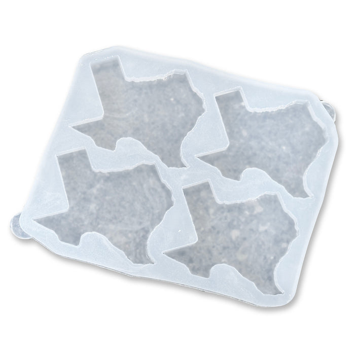 5.0x4.7x0.5" Texas State 4 Coaster Silicone Mold