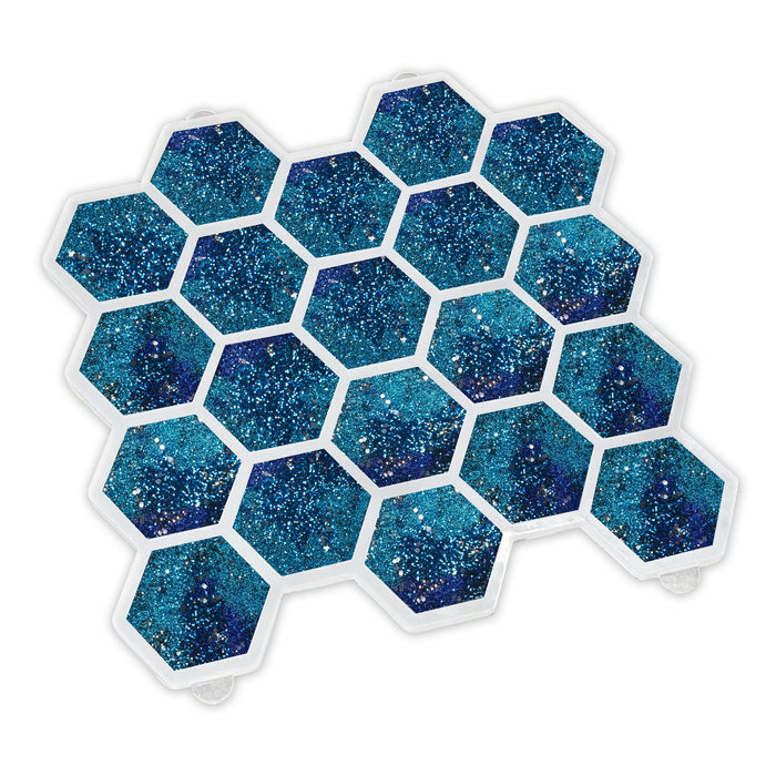 5.2x4.5x0.5" Hexagon MEGA 20 Coaster Silicone Mold For Epoxy Resin