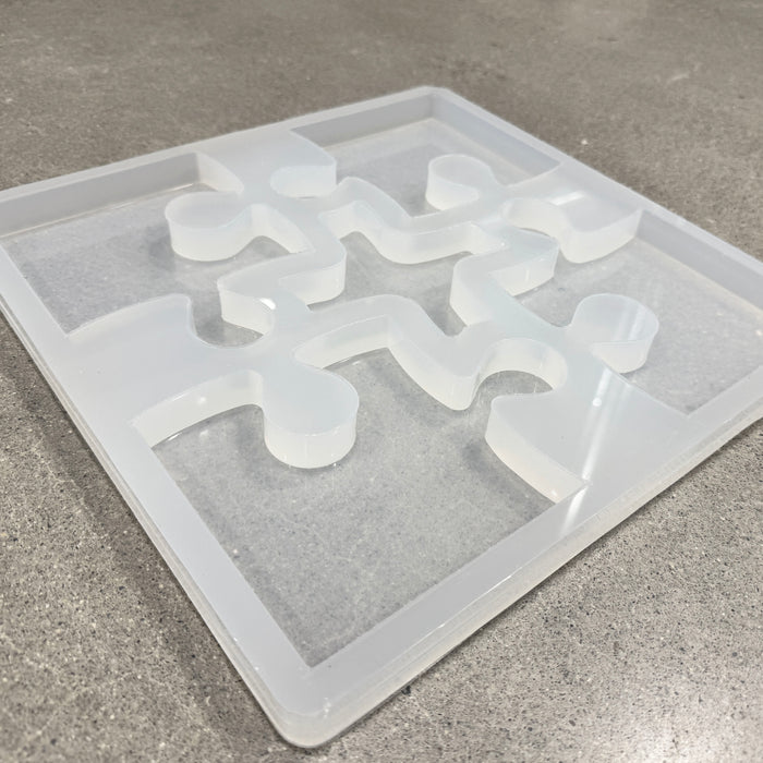 6.4x4.8x0.75" Puzzle 4 Coaster Mold