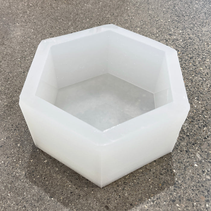 6.9x6x3.1" Hexagon Silicone Mold For Epoxy Resin - Deep Casting Mold