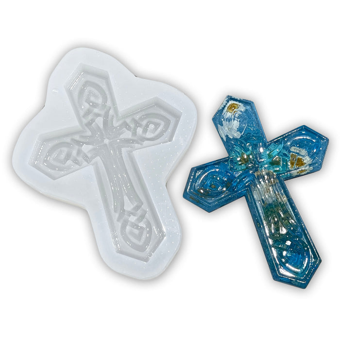 8x6x1" Celtic Cross Silicone Mold