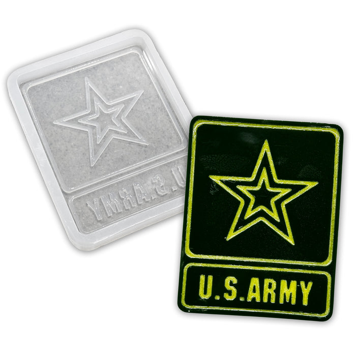 10x7.8x1" Army Plaque 1 Silicone Mold