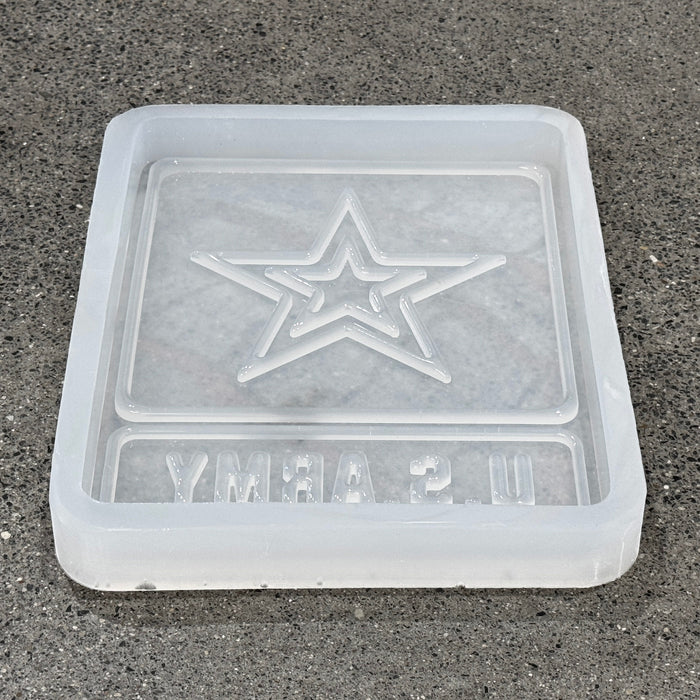 10x7.8x1" Army Plaque 1 Silicone Mold