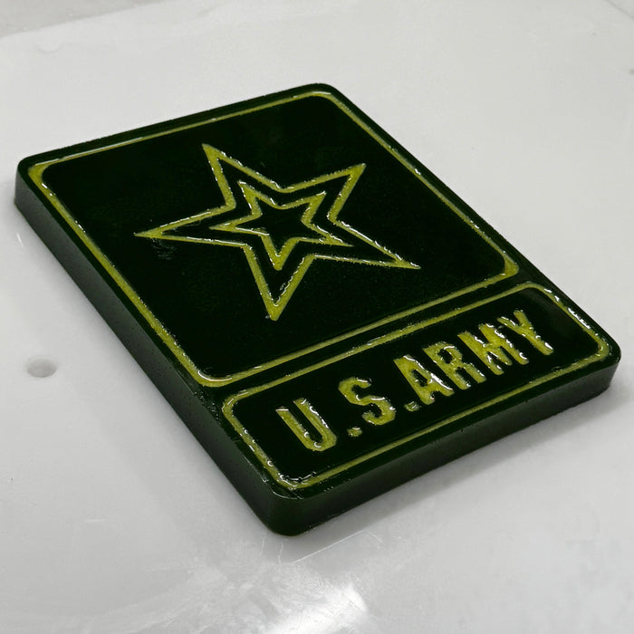10x7.8x1" Army Plaque 1 Silicone Mold