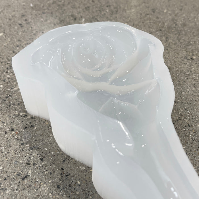 12x3.7x1.25" 3D Rose Flower Silicone Mold