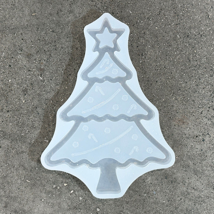 12x8.6x1.0" Limited Edition Christmas Tree Tray Silicone Mold