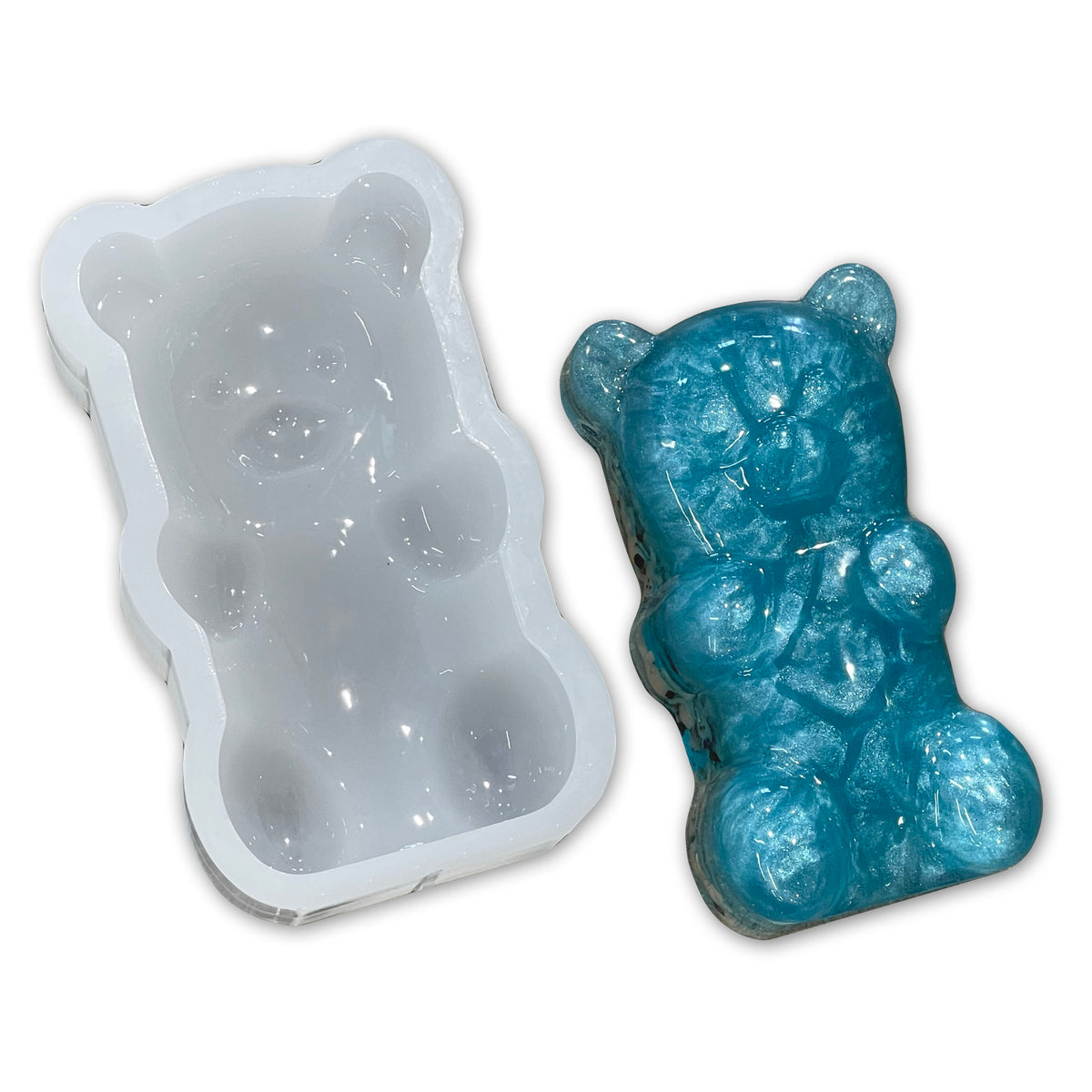 SHINY Gummy Bear Silicone Resin Mold - 3 Sizes Available - Ship