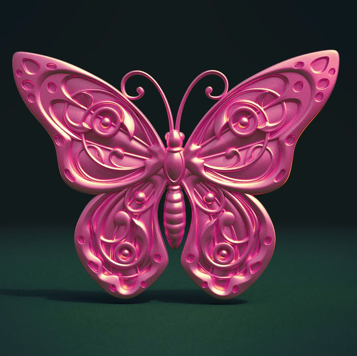 8.0x6.0x0.5" Butterfly Relief 1 Silicone Mold