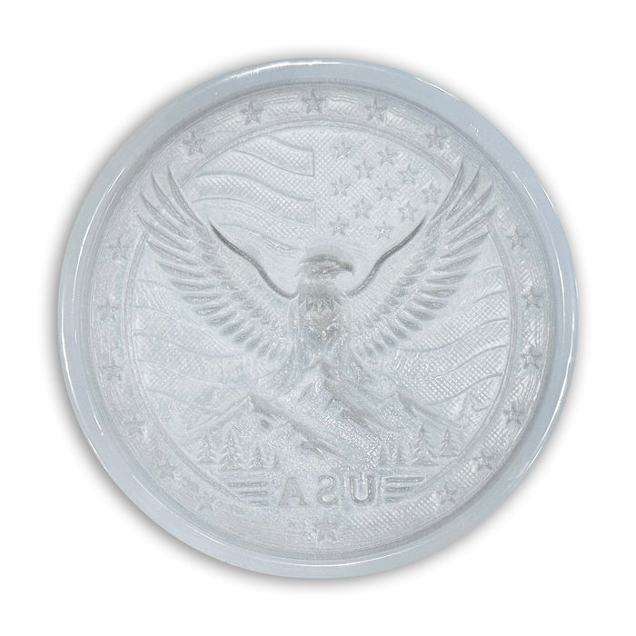 9.75x1" Rustic USA American Eagle Plaque Silicone Mold